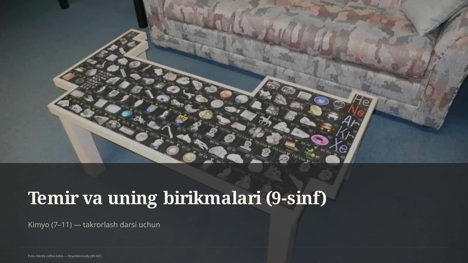 Temir va uning birikmalari (9-sinf) 1