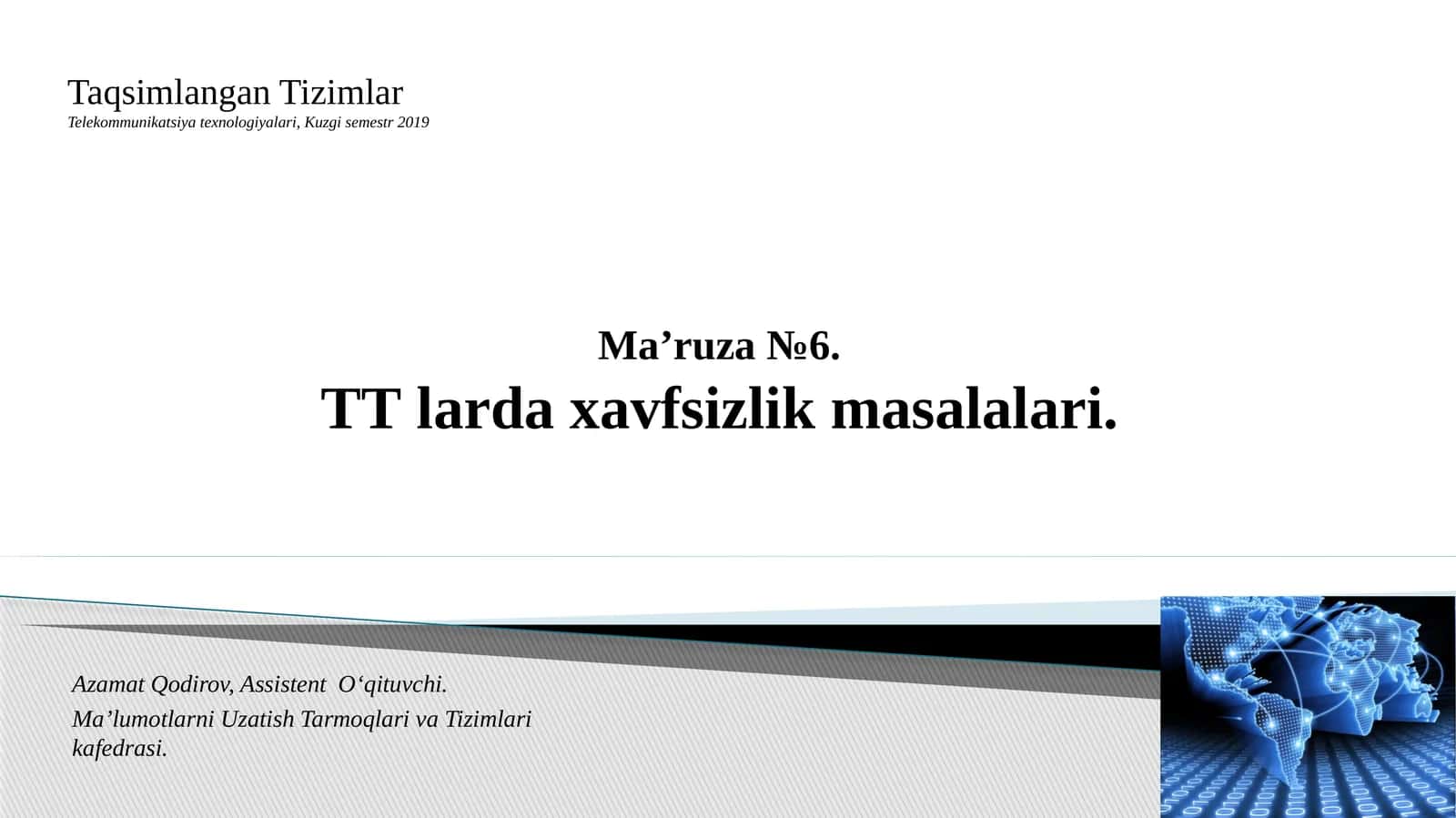 TT larda xavfsizlik masalalari 1