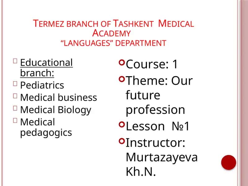Our future profession 1