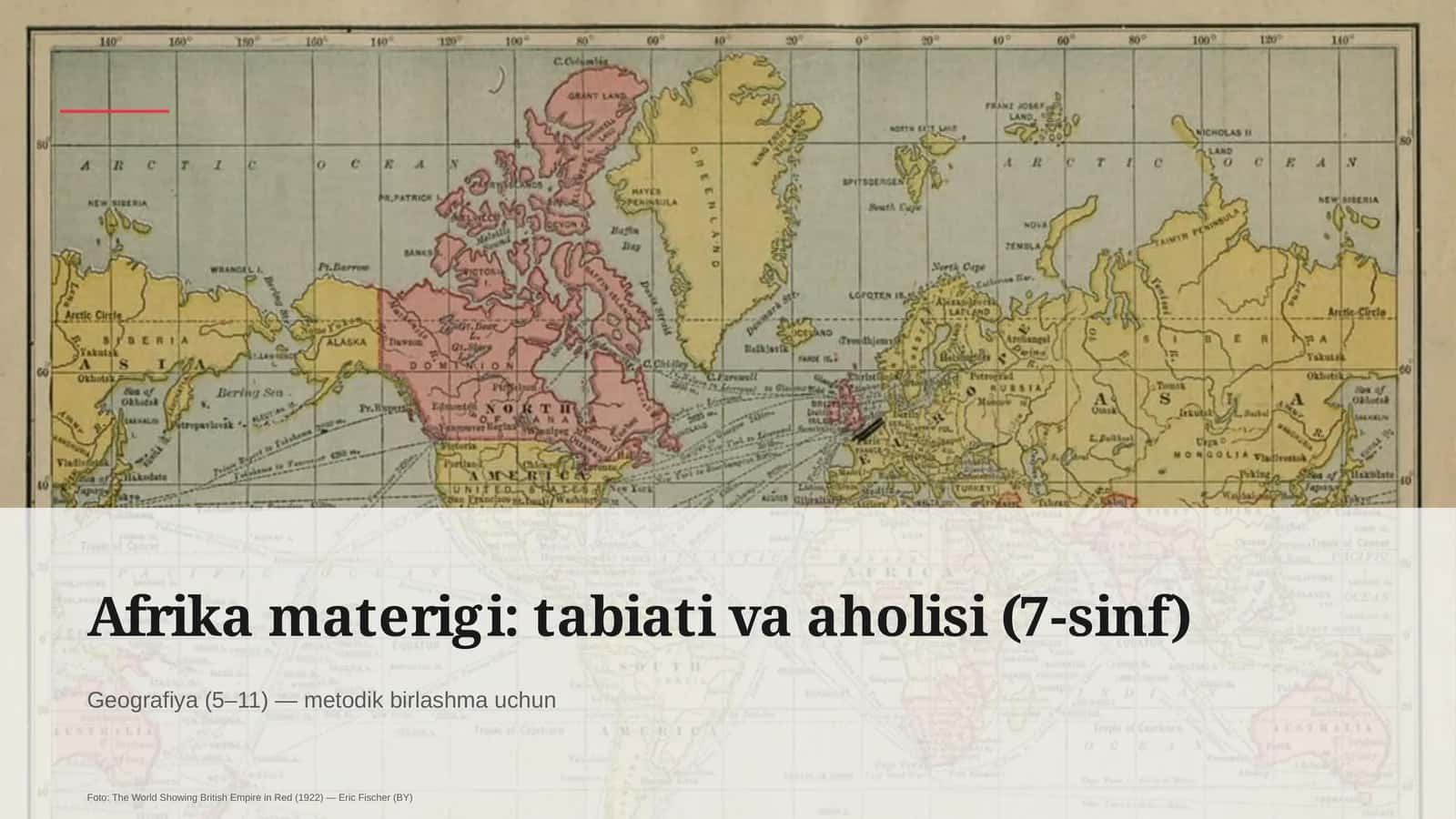 Afrika materigi: tabiati va aholisi (7-sinf) 1
