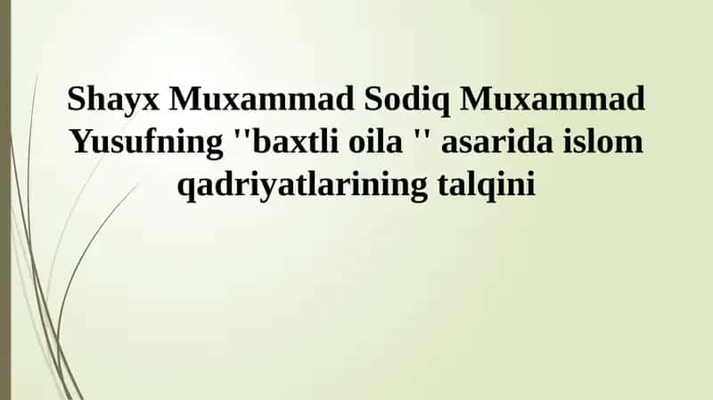 Baxtli oila 1