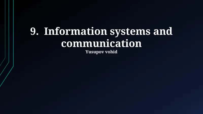 Enterprise Resource Planning (ERP) systems 1