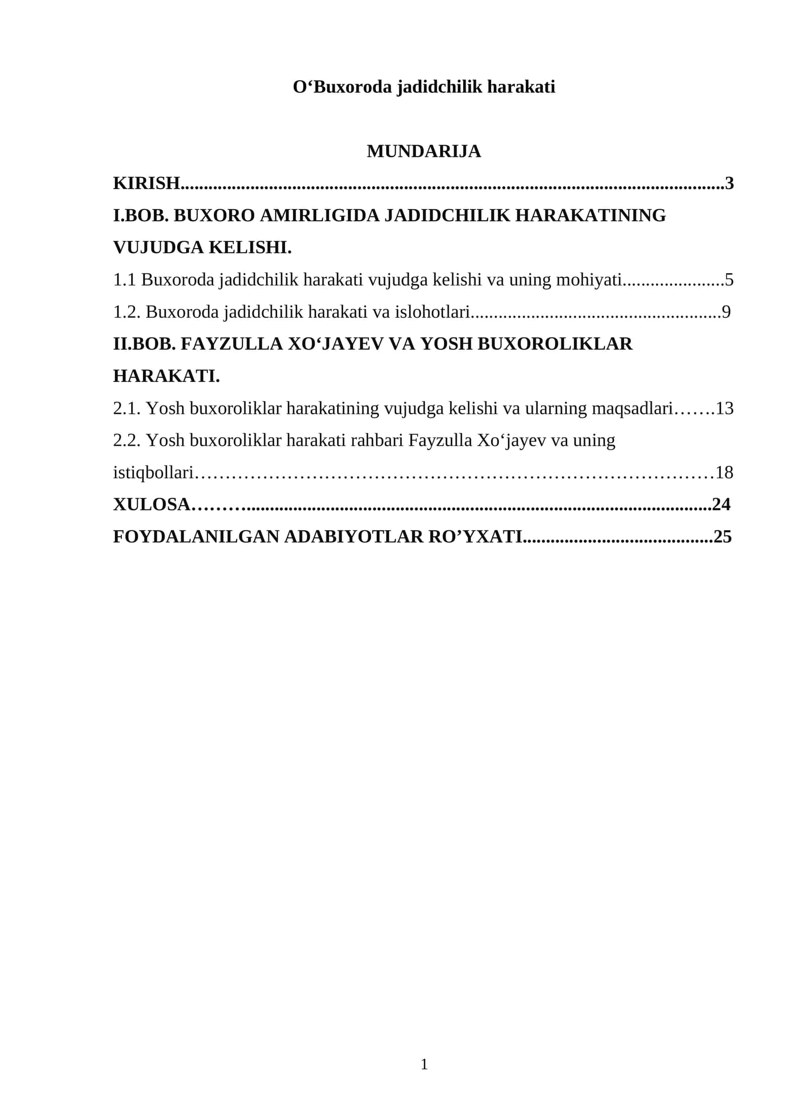 Buxoroda jadidchilik harakati 1