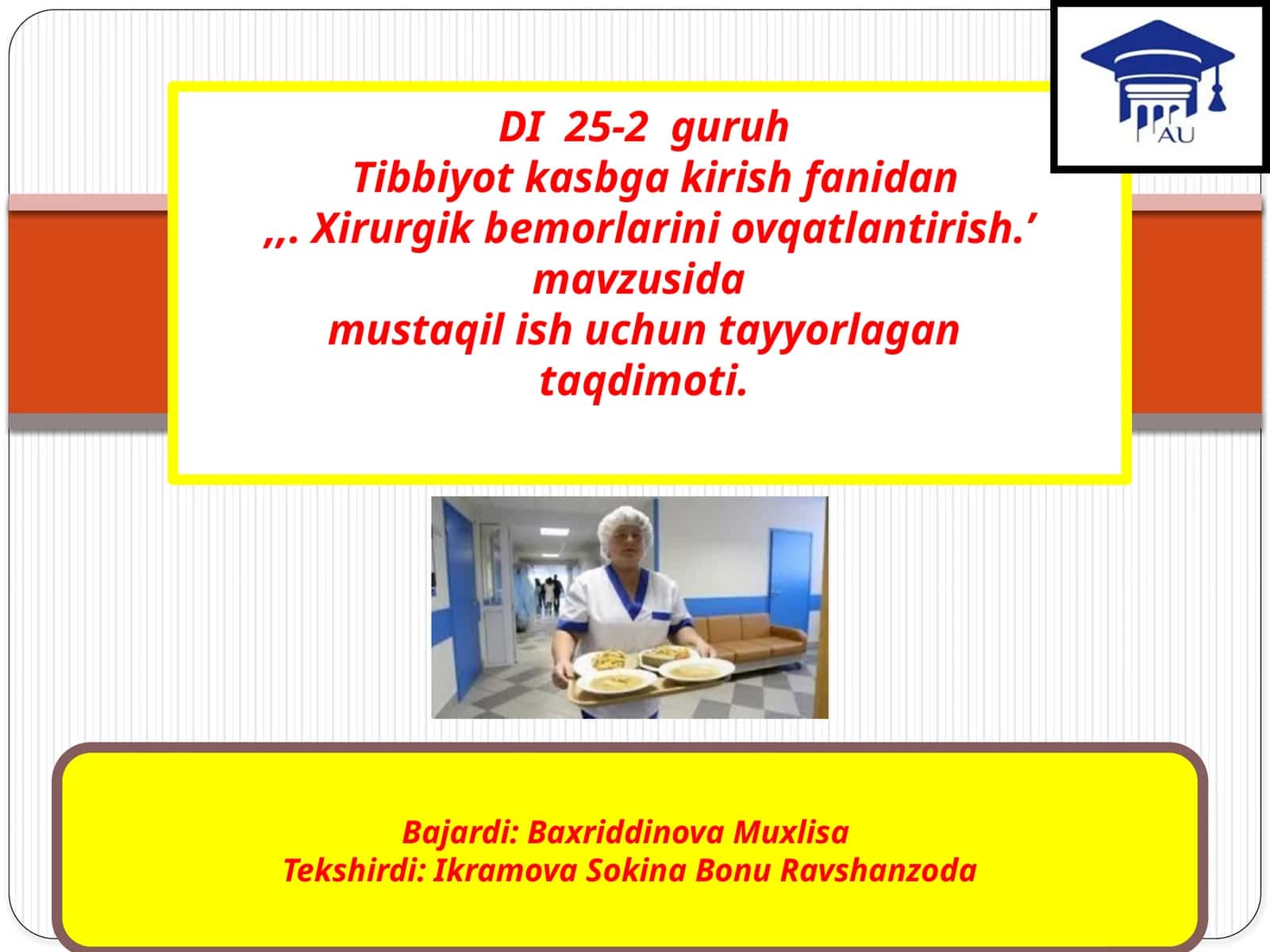 Xirurgik Bemorlarda Ovqatlantirishning Ahamiyati 1