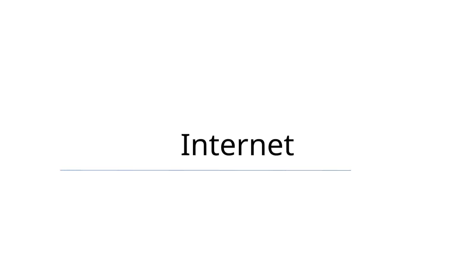Internetning tug'ilishi 1