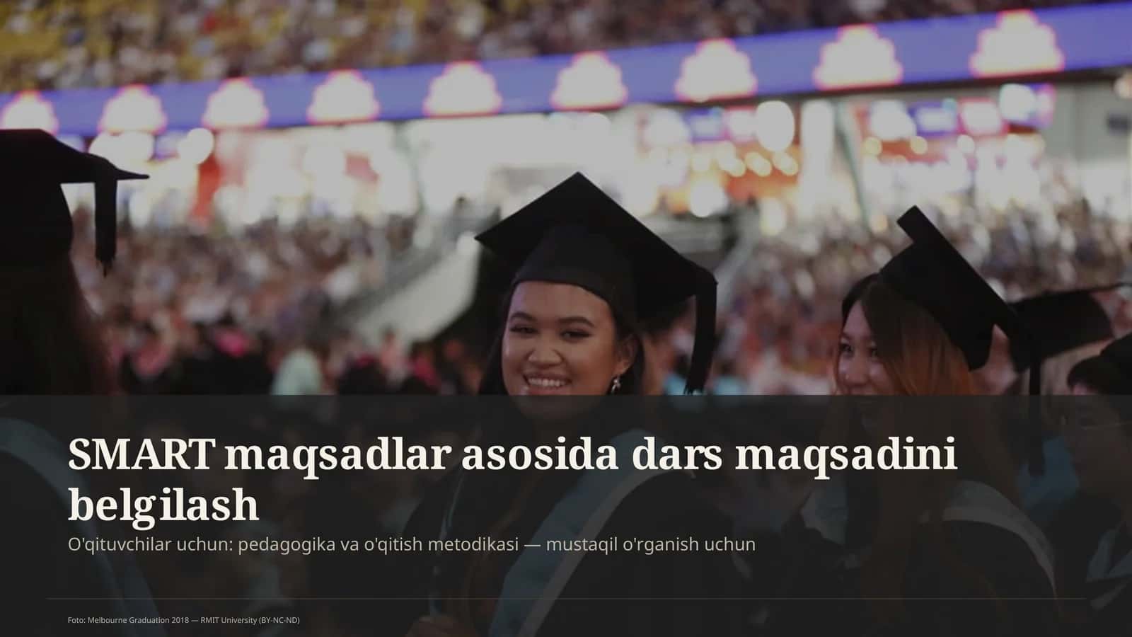SMART maqsadlar asosida dars maqsadini belgilash 1