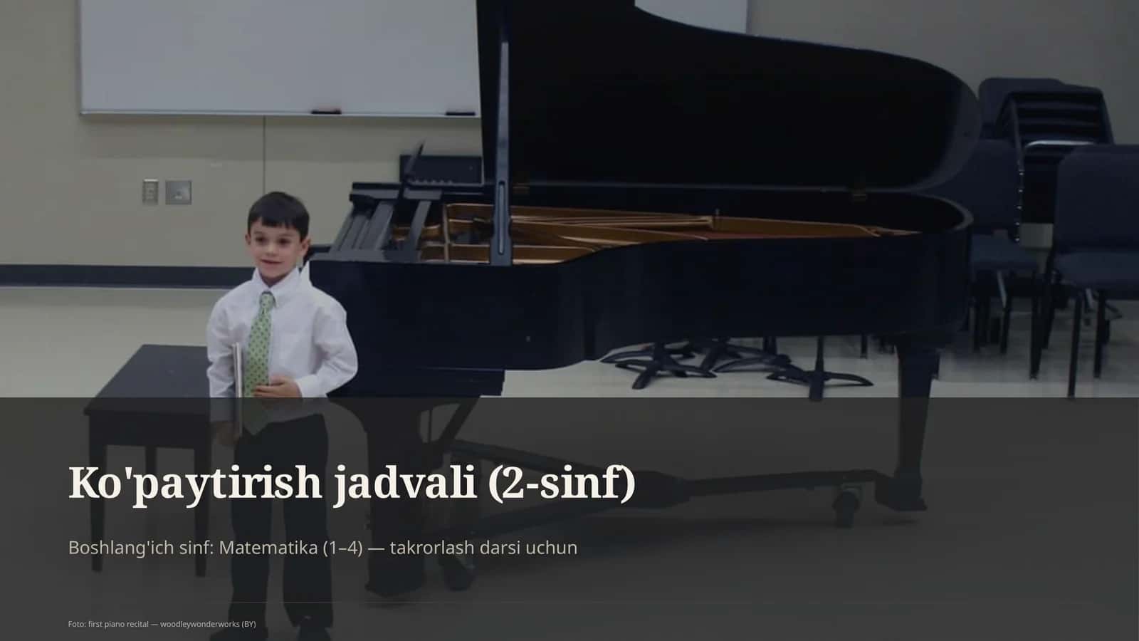 Ko'paytirish jadvali (2-sinf) 1