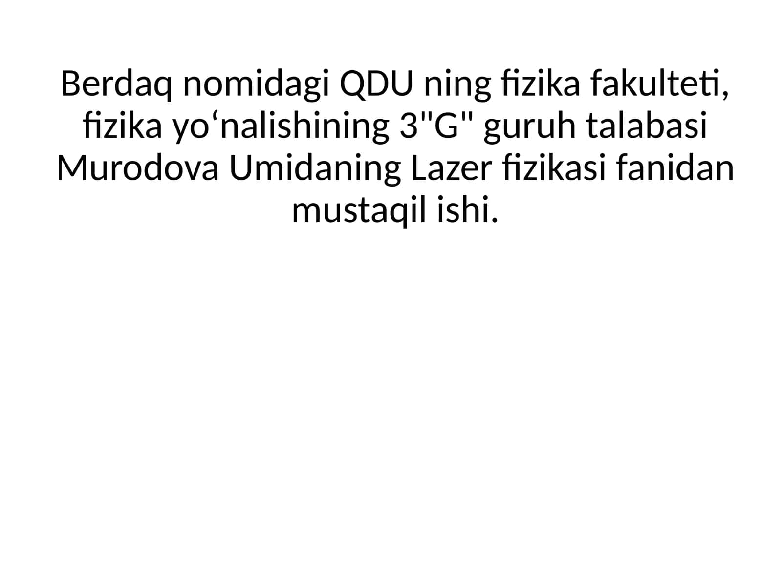 Yarimoʻtkazgichlilazerlar 1