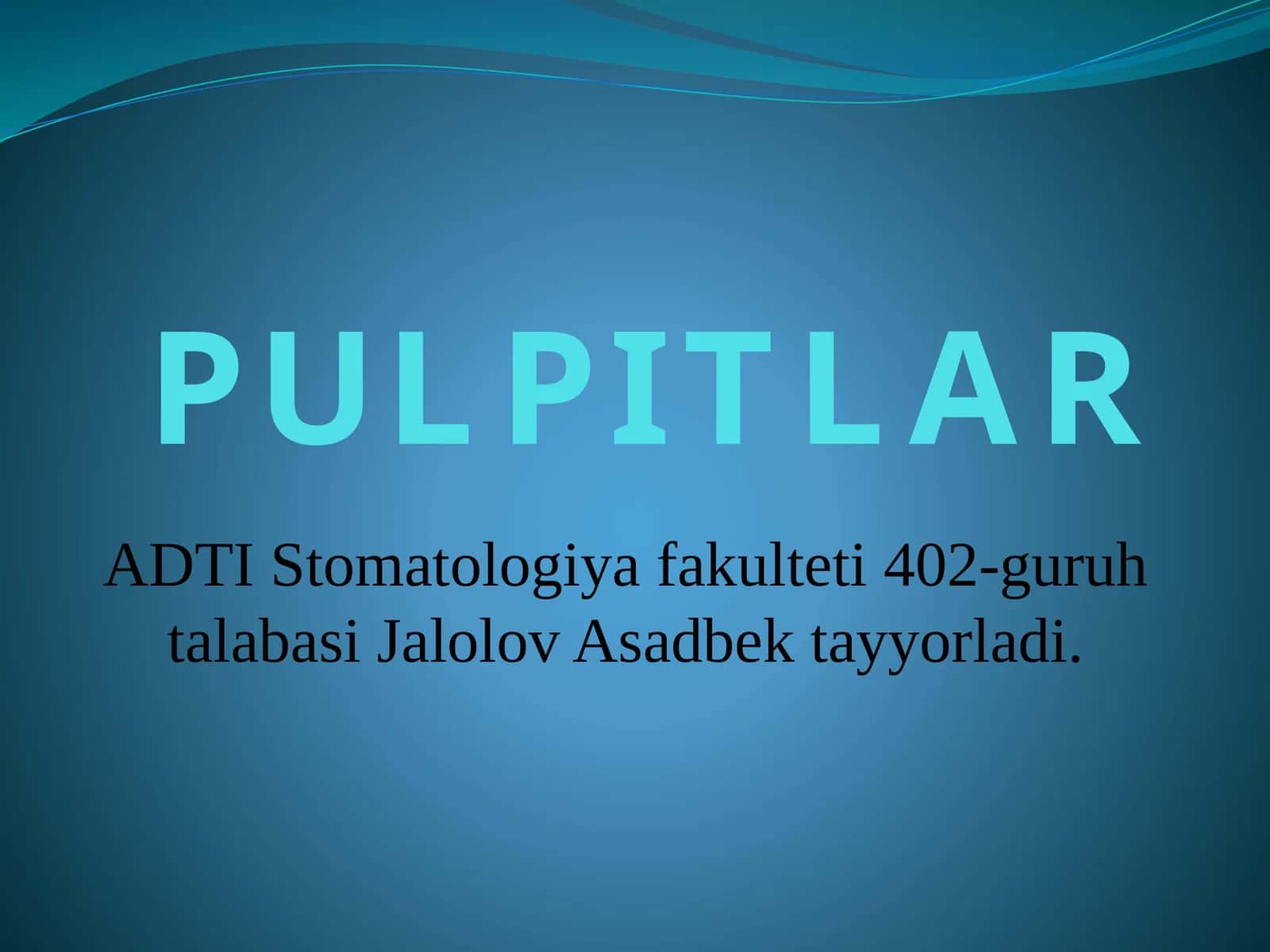 PULPITLAR 1