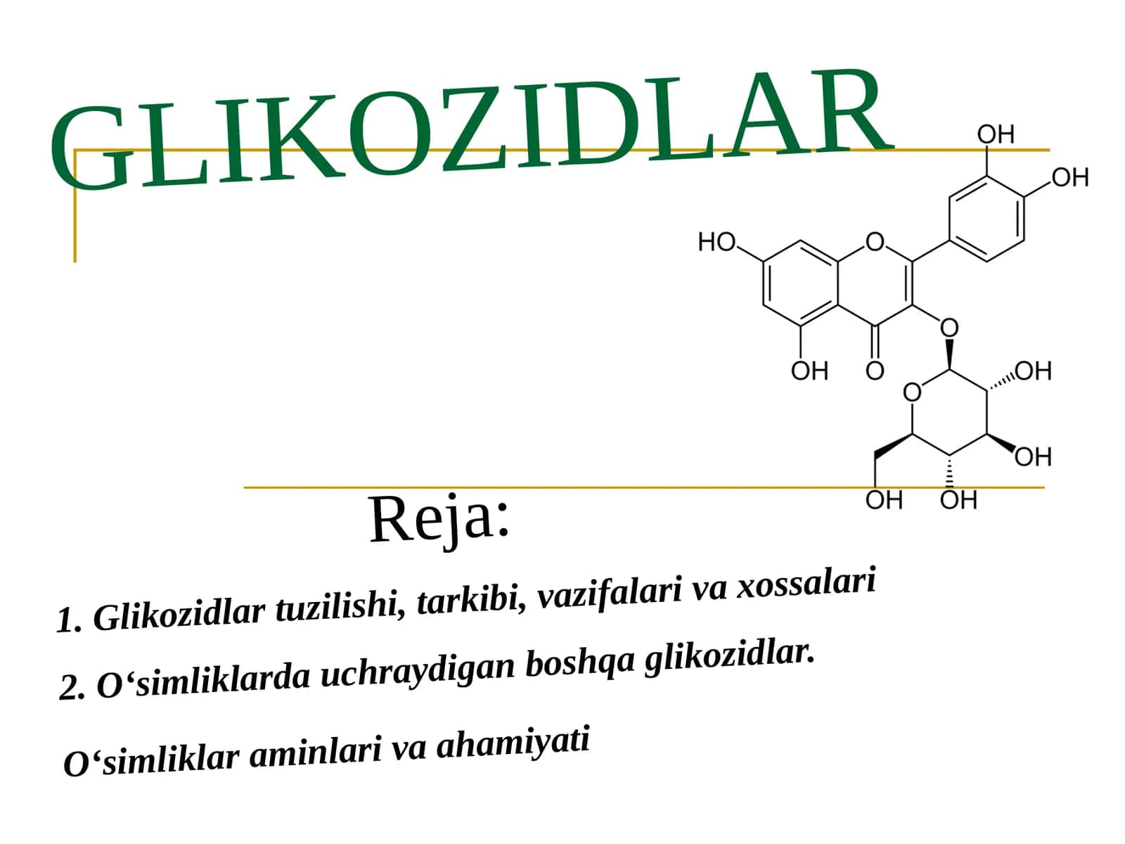GLIKOZIDLAR 1