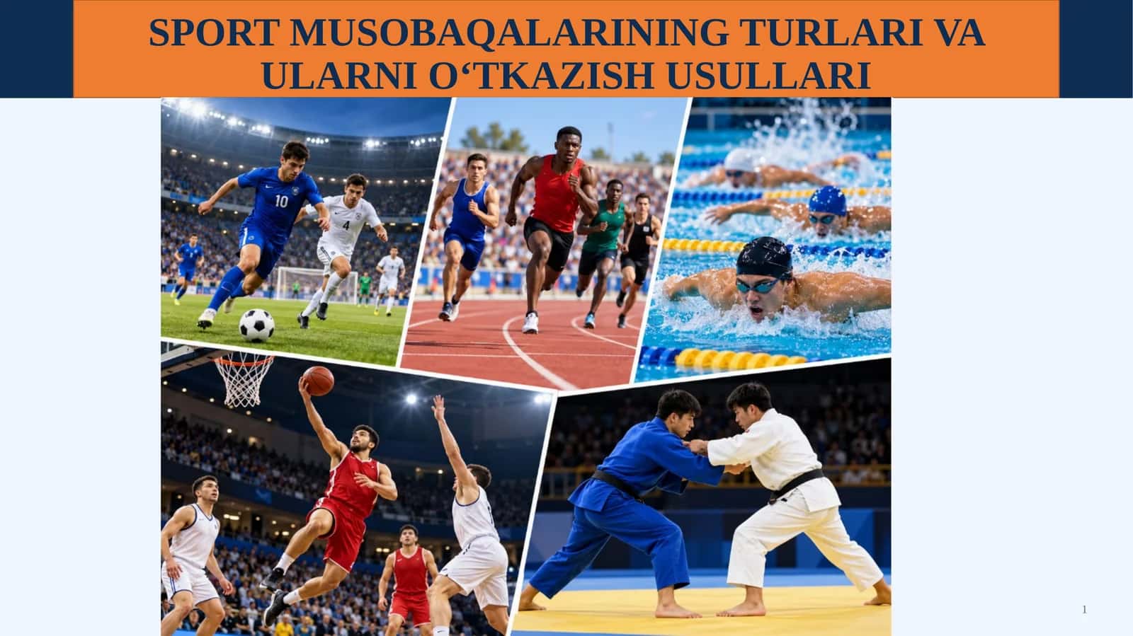 SPORT MUSOBAQALARINING TURLARI VA ULARNI O‘TKAZISH USULLARI 1