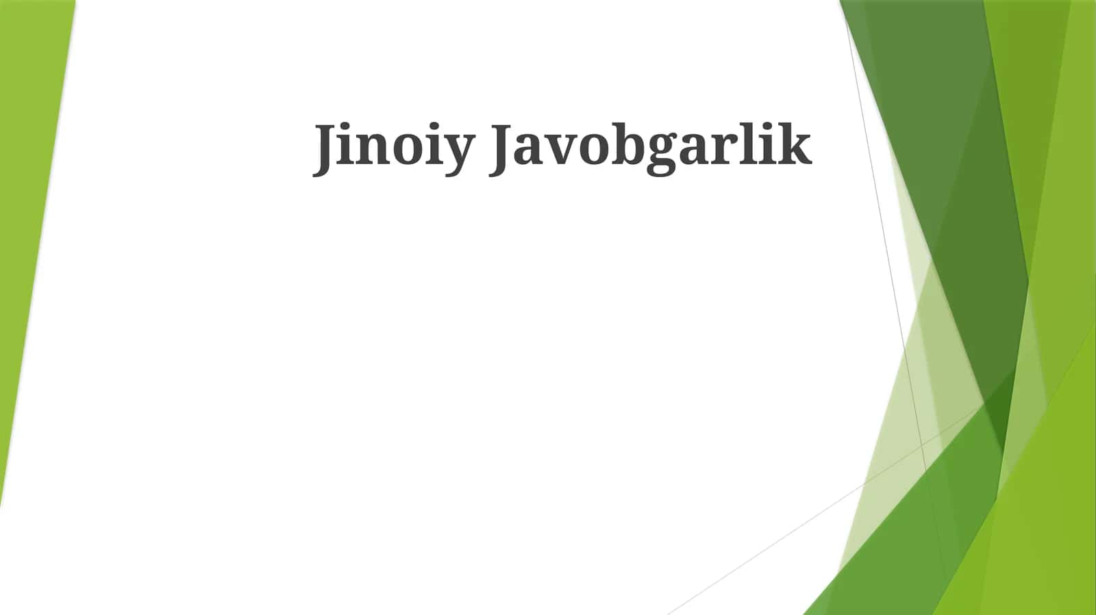 Jinoiy Javobgarlik 1