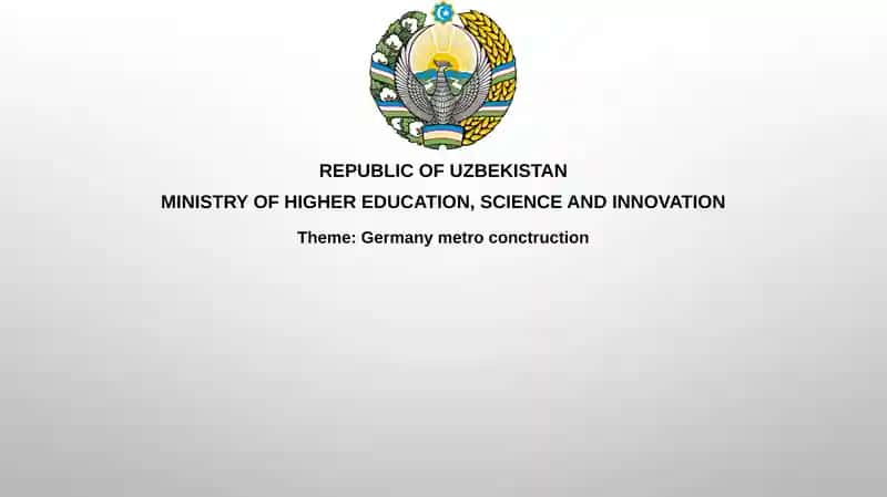 Germany metroconctruction