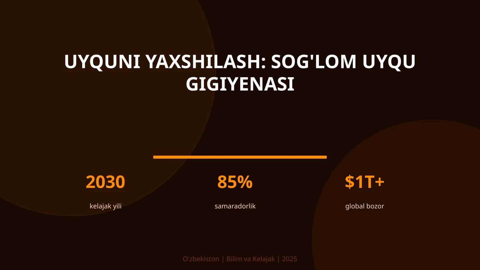 Uyquni yaxshilash: sog'lom uyqu gigiyenasi 1
