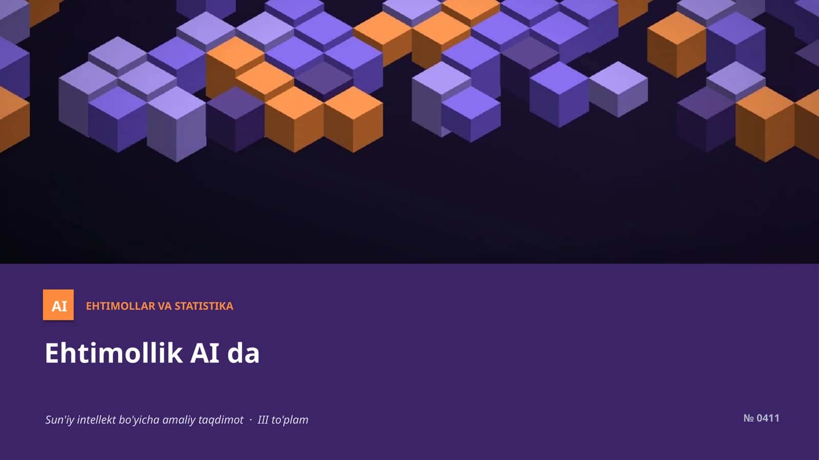 Ehtimollar va statistika 1