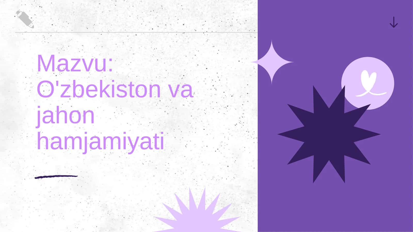 O'zbekiston va jahon hamjamiyati 1