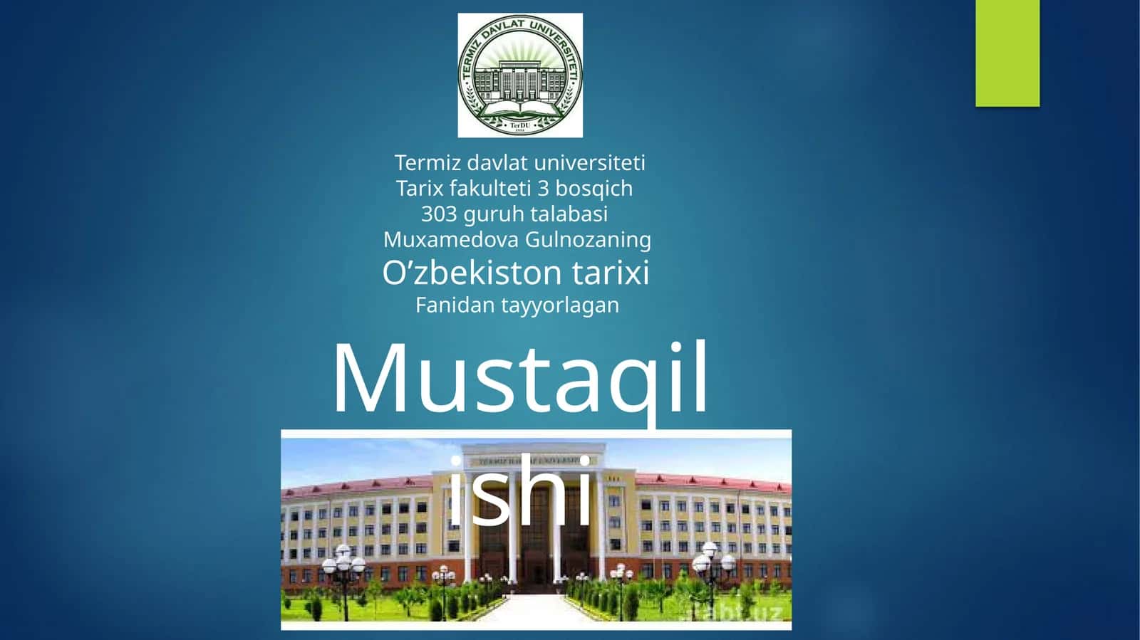 Alisher Navoiy nomidagi O'zbekiston Milliy kutubxonasiga marhamat 1