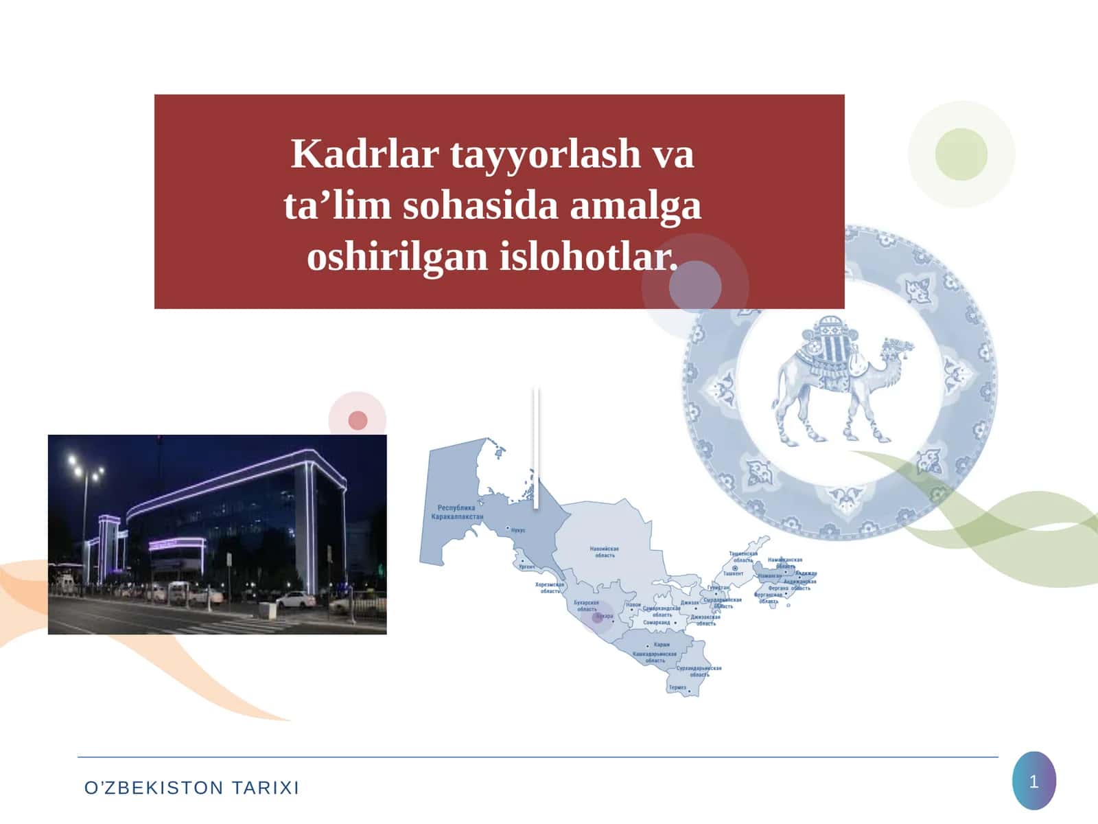 O‘ZBEKISTONNING ENG YNGI TARIXI 1