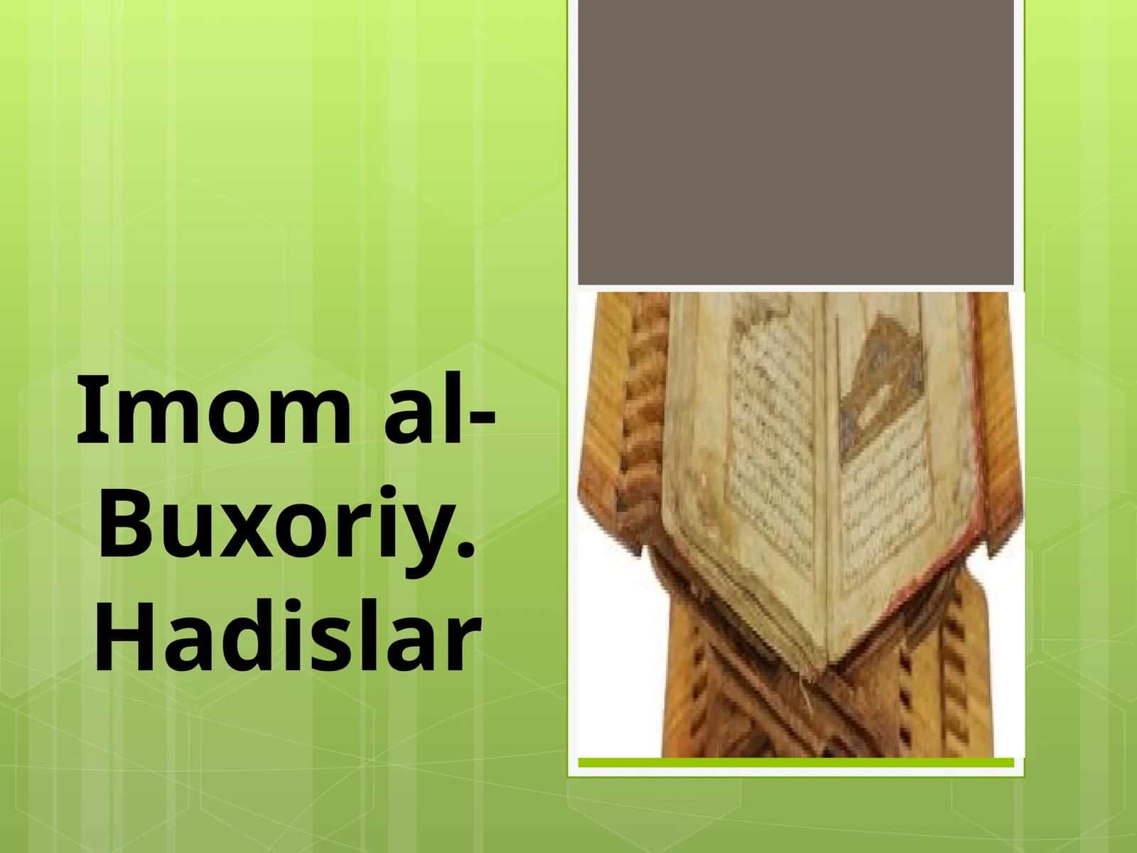 Imomal-Buxoriy.Hadislar 1