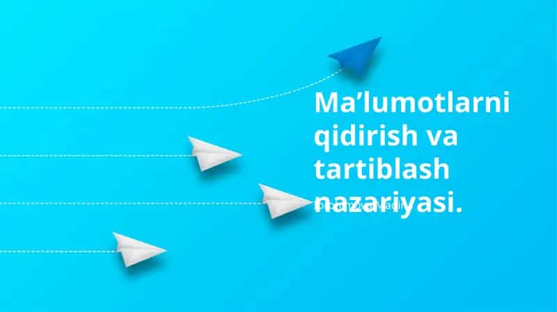 Ma'lumotlarni Qidirish Nazariyasi 1