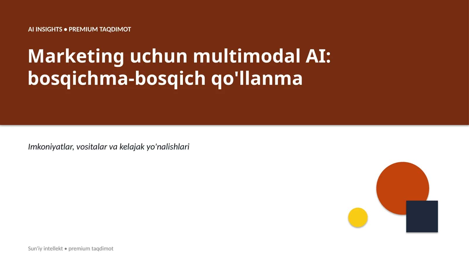 Marketing uchun multimodal AI: bosqichma-bosqich qo'llanma 1