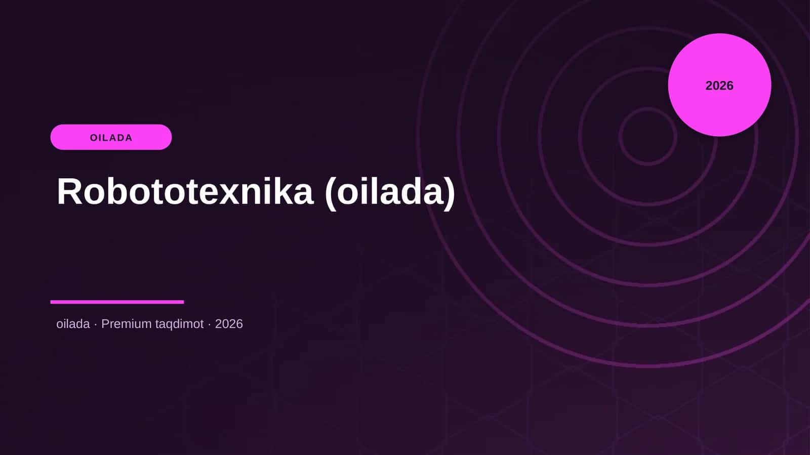 Robototexnika (oilada) 1