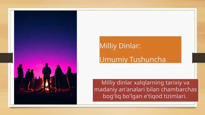 Milliy Dinlar 1