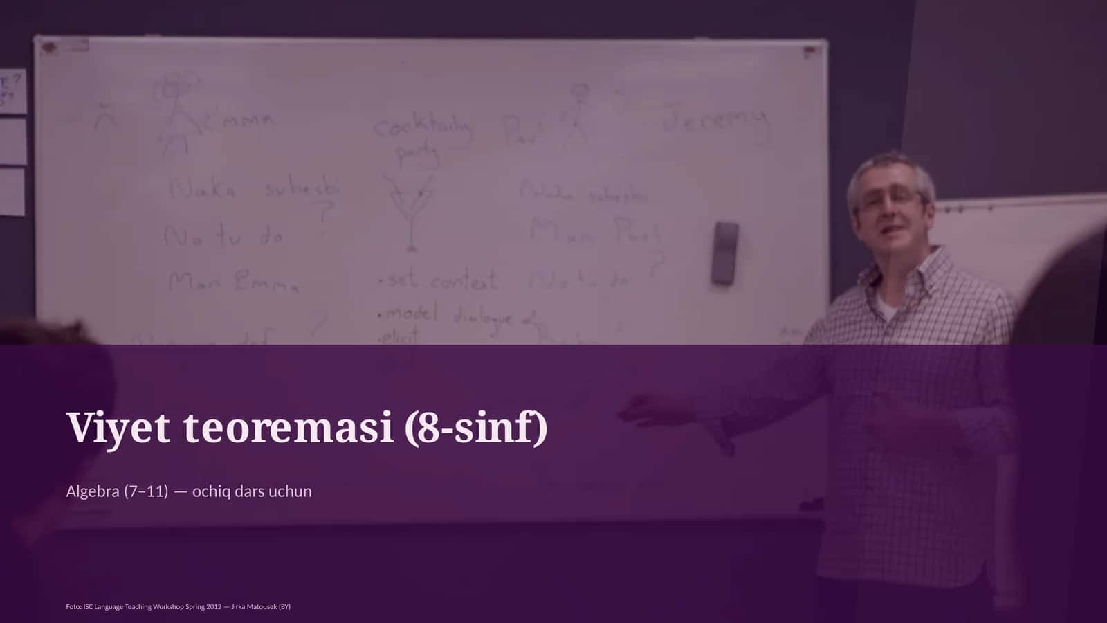 Viyet teoremasi (8-sinf) 1