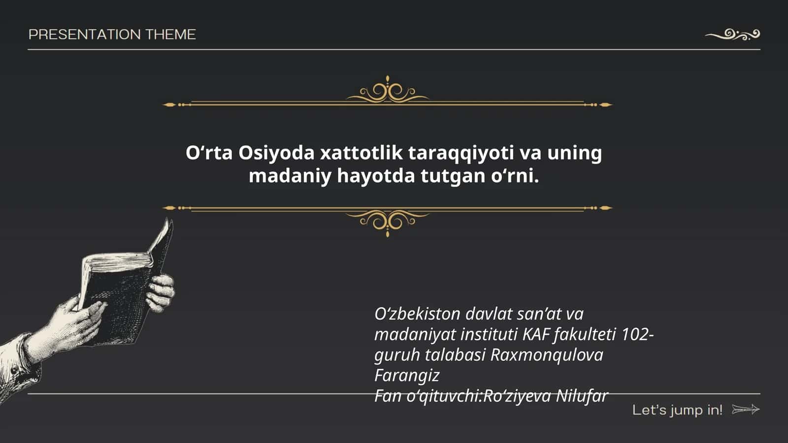 Xattotlik taraqqiyoti Oʻrta Osiyoda 1