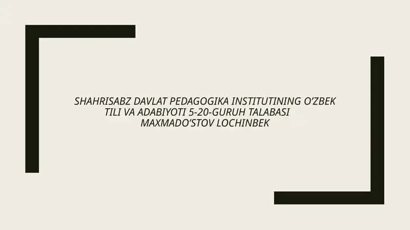 Yozma nutq ko'nikmasini baholash mezonlari 1