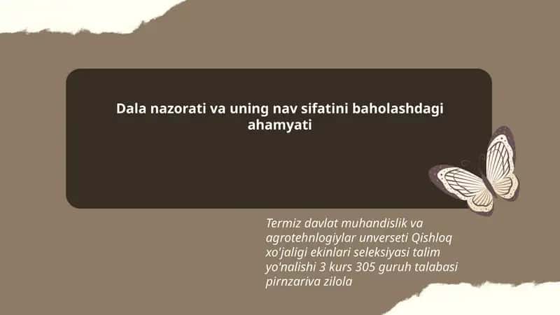 Qishloq xo'jaligi ekinlari seleksiyasi talim yo'nalishi 1