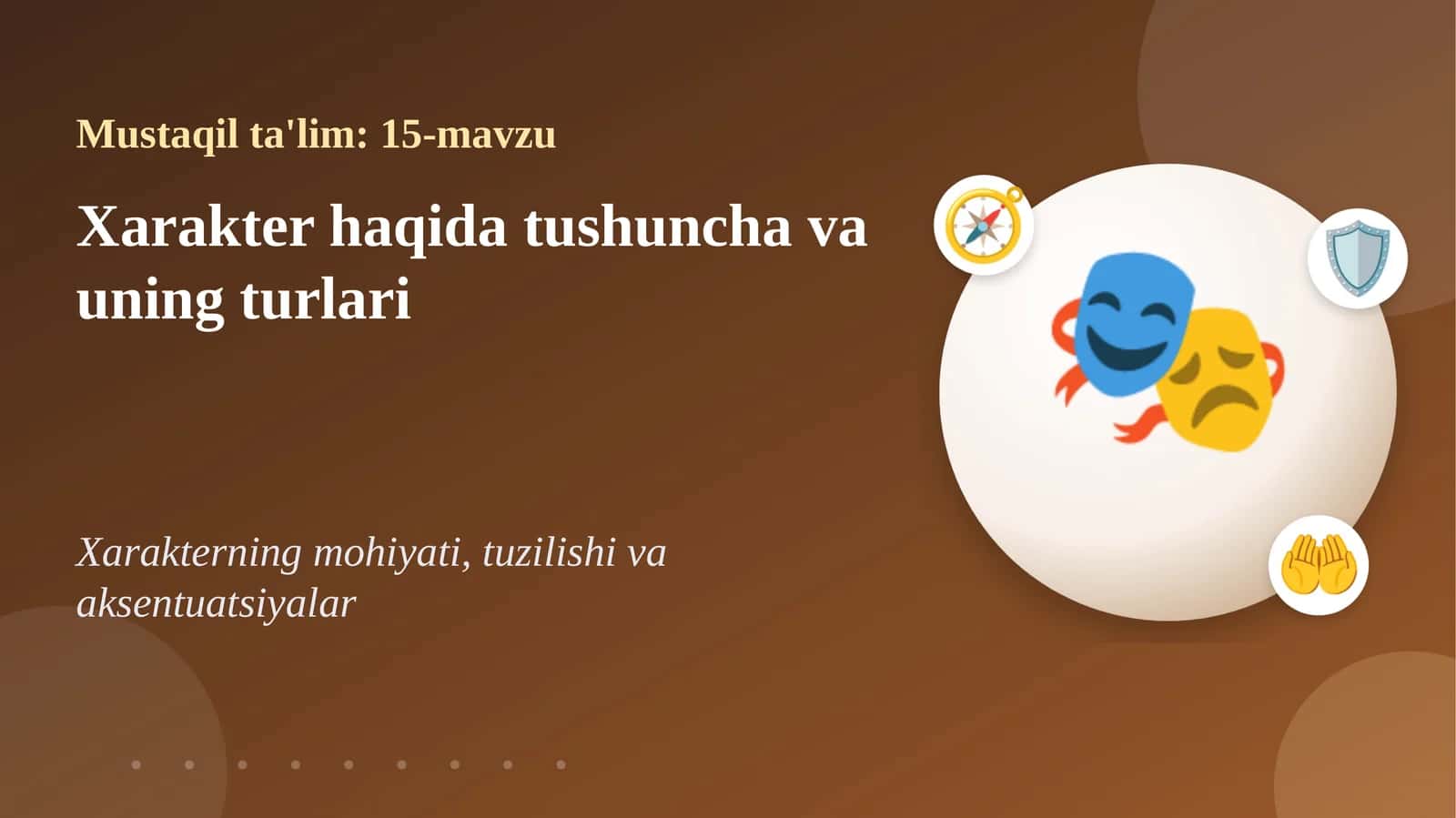 Mustaqil ta'lim: 15-mavzu 1
