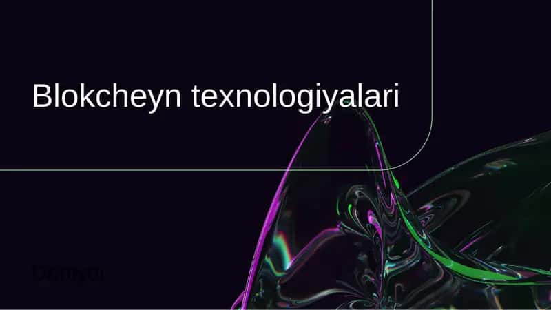 Blokcheyn texnologiyalari 1
