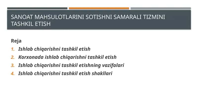 Ishlabchiqarishnitashkiletish 1