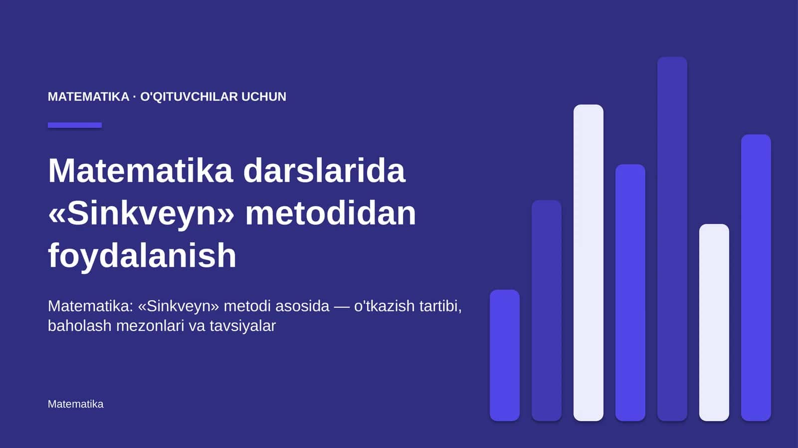 matematika darslarida sinkveyn metodidan foydalanish 6738 1