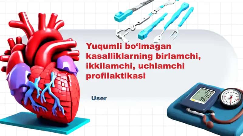 Yuqumli bo‘lmagan kasalliklarning birlamchi, ikkilamchi, uchlamchi profilaktikasi 1