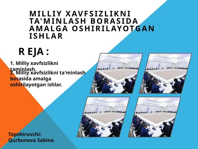 Milliy xavfsizlikni ta'minlash 1