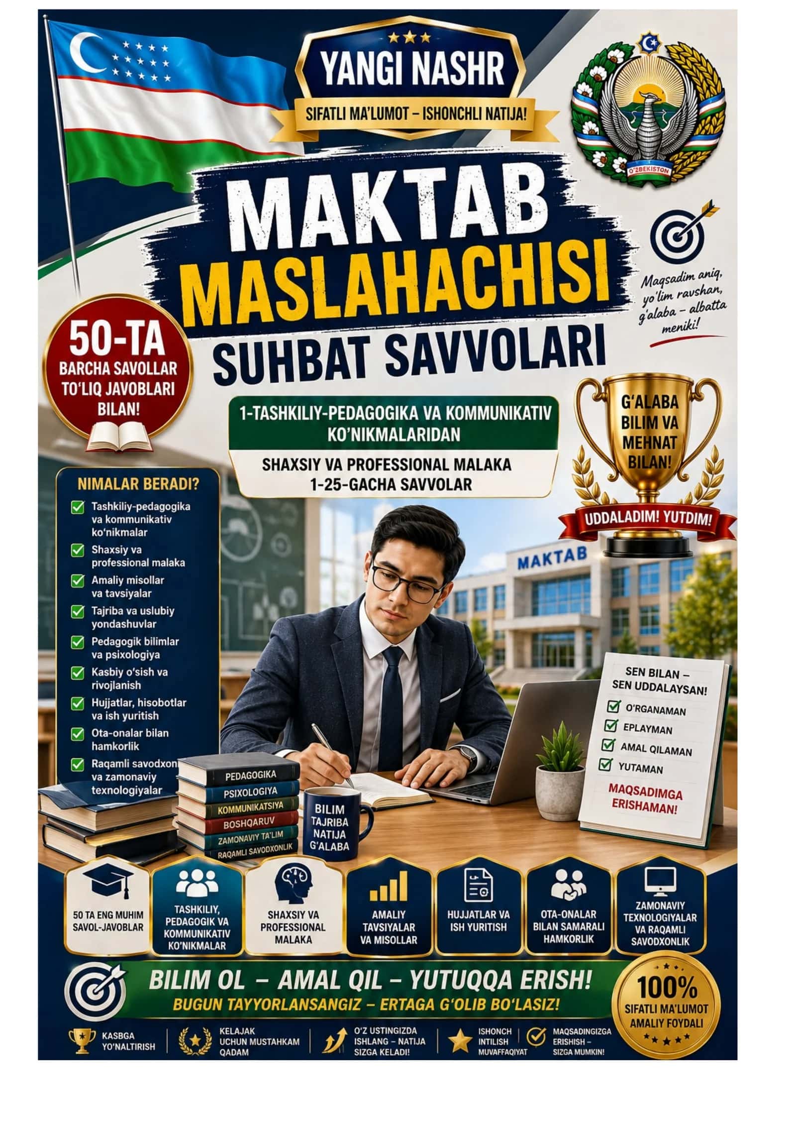 MAKTAB MASLAHACHISI SUHBAT SAVVOLARI 500 1