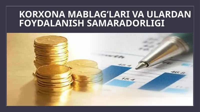 Korxona mablag‘lari va ulardan foydalanish samaradorligi 1