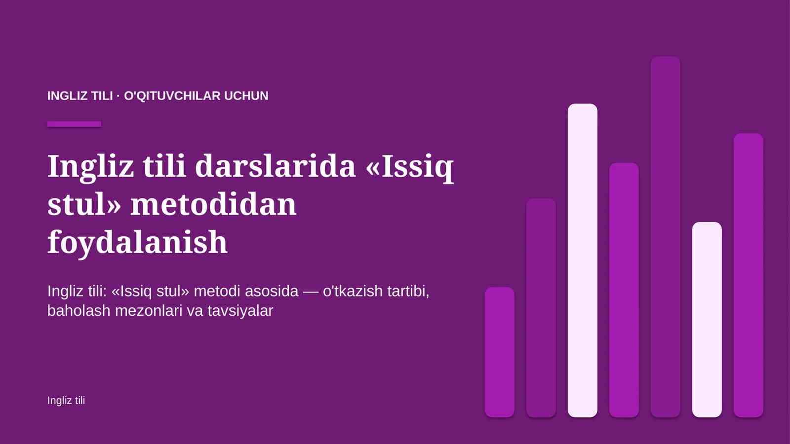 ingliz tili darslarida issiq stul metodidan foydalanish 8276 1