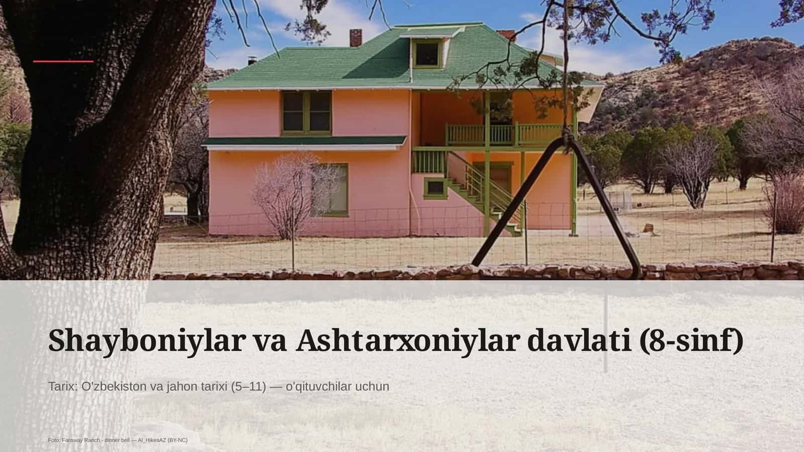 Shayboniylar va Ashtarxoniylar davlati (8-sinf) 1