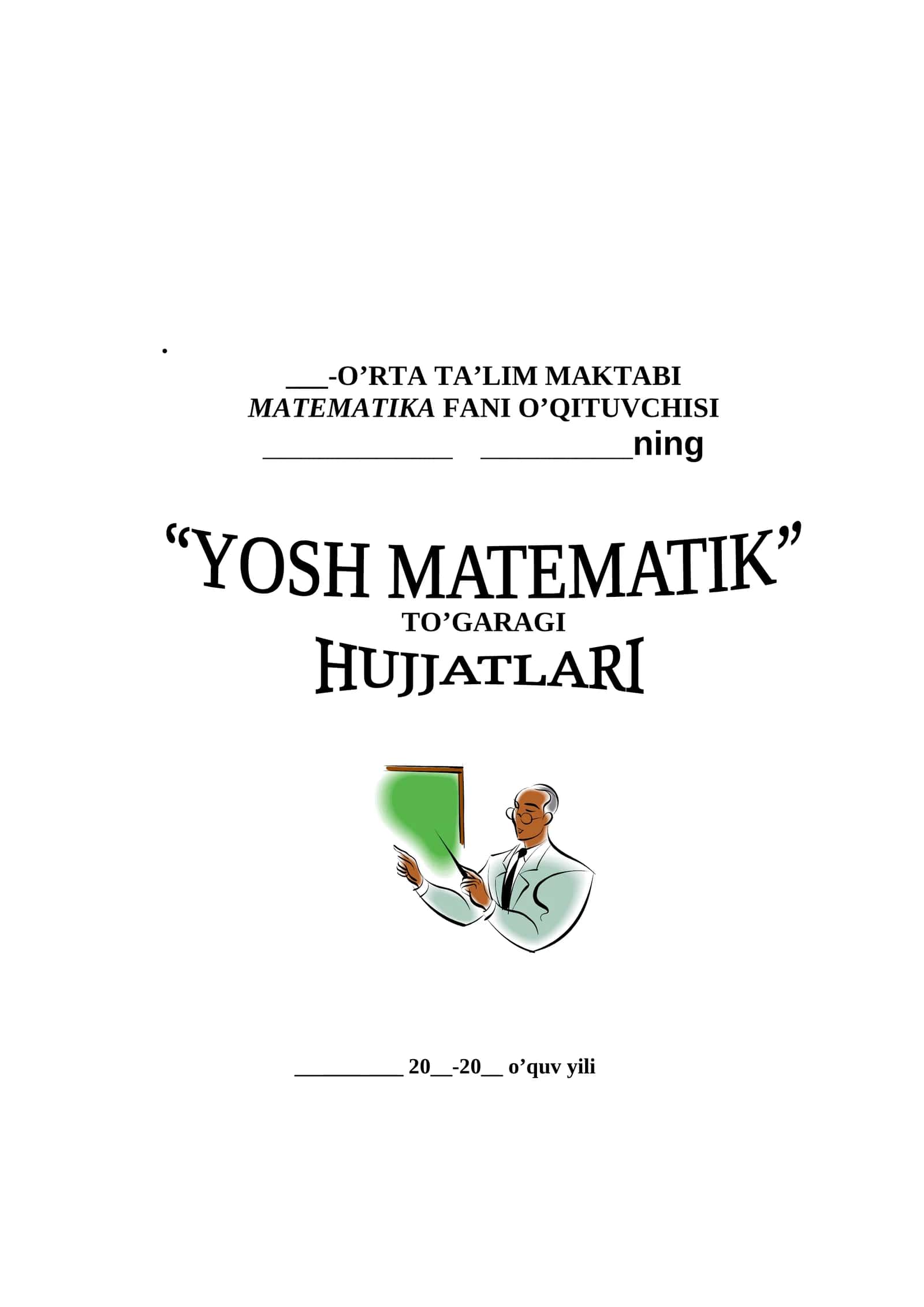 Yosh matematik to'garagi 5-6 sinf 1