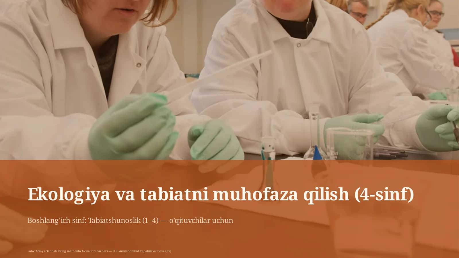 Ekologiya va tabiatni muhofaza qilish (4-sinf) 1