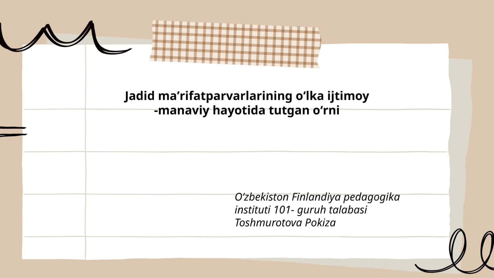Jadid maʼrifatparvarlarining oʻlka ijtimoy -manaviy hayotida tutgan oʻrni 1
