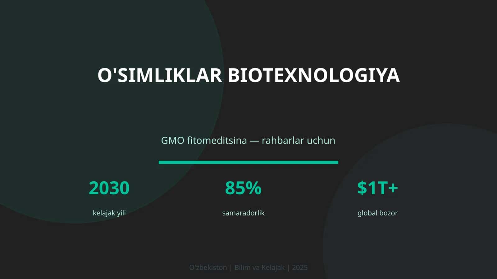 O'simliklar biotexnologiya 1