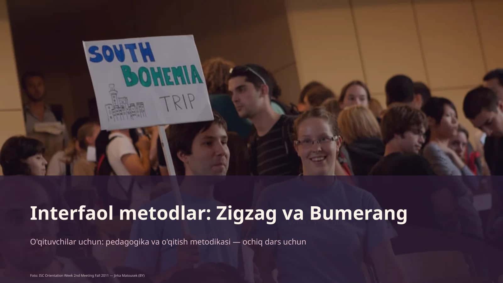 Interfaol metodlar: Zigzag va Bumerang 1