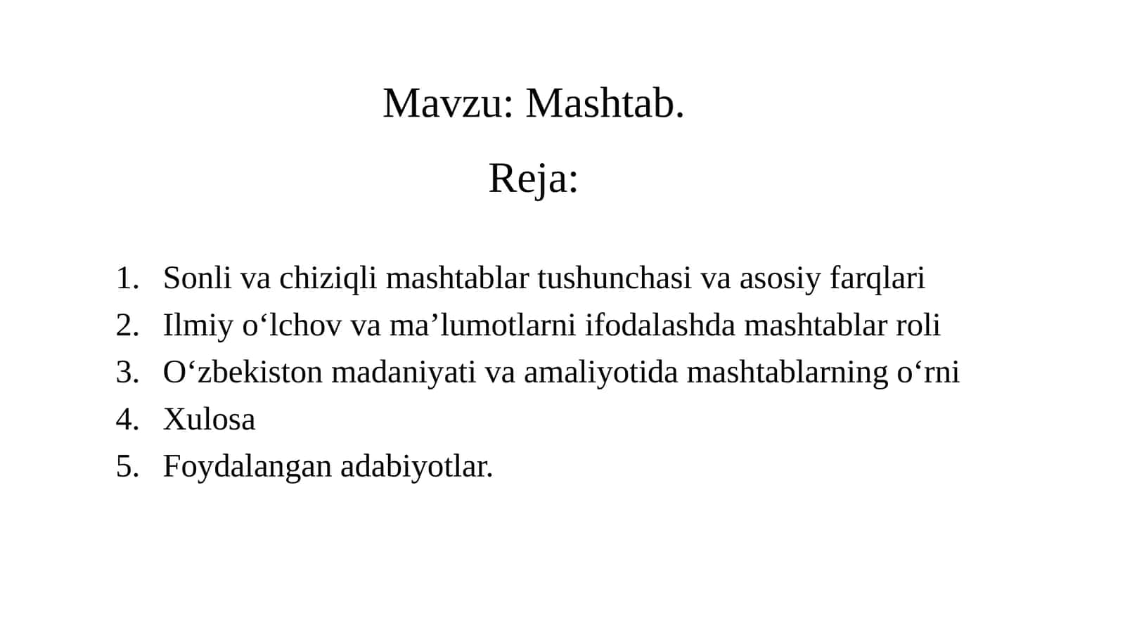 Mashtab. 1