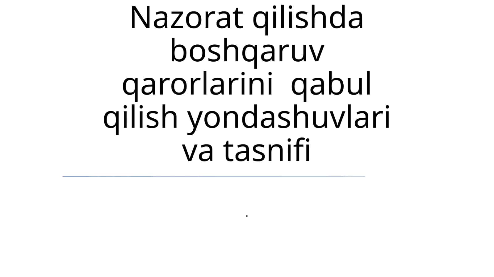 Intuitiv va Evristik Qaror Qabul Qilish 1