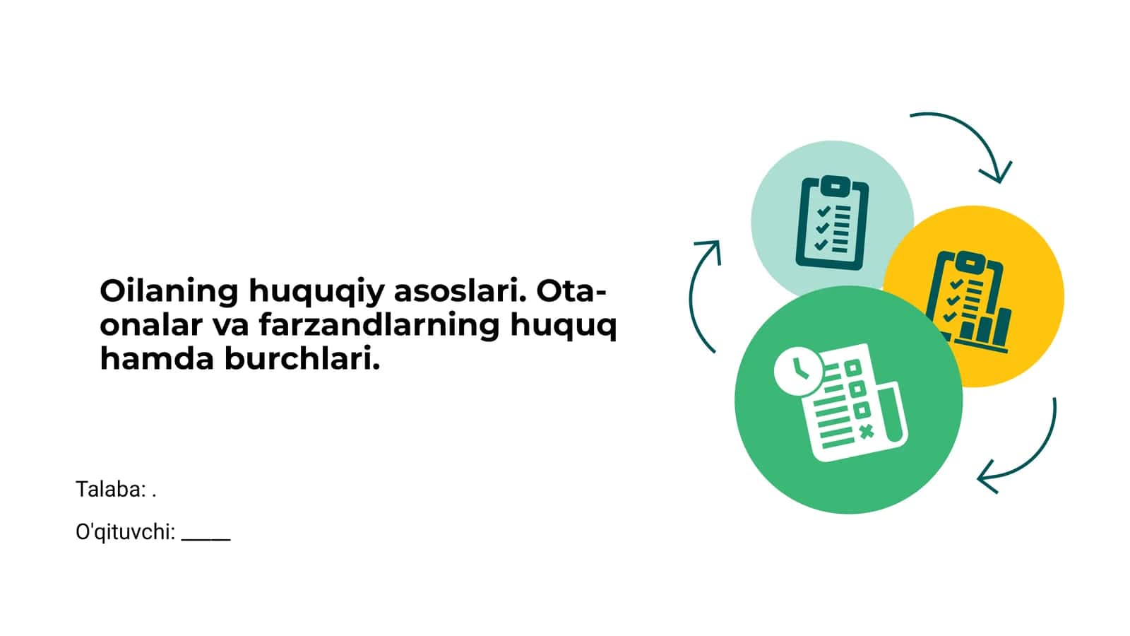 Oilaning huquqiy asoslari 1