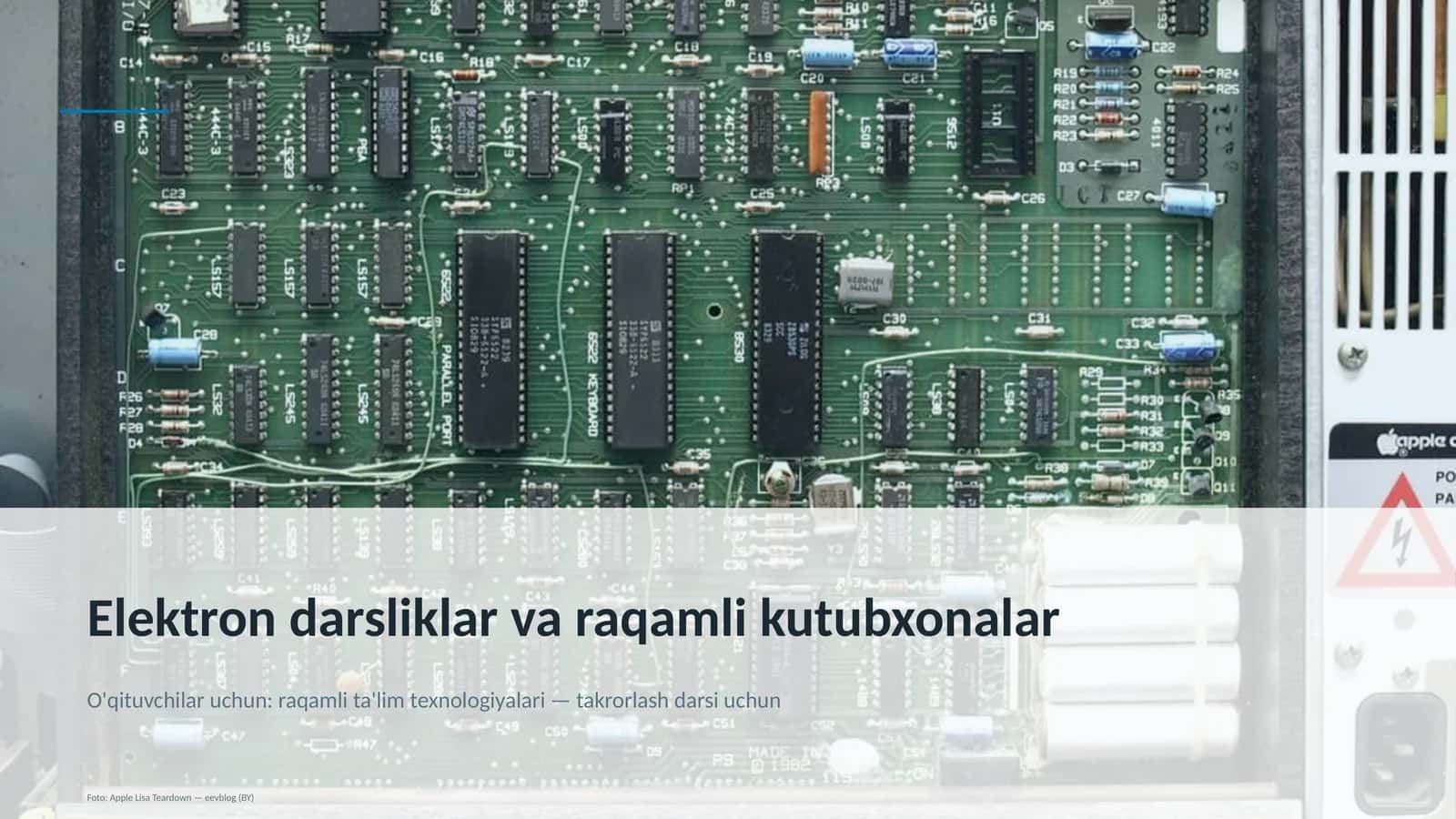 Elektron darsliklar va raqamli kutubxonalar 1